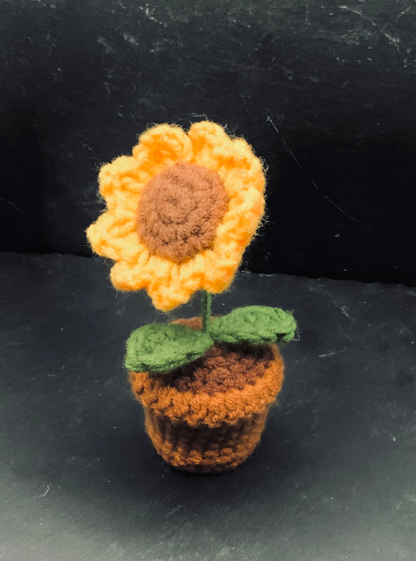 Crochet Potted Sunflower