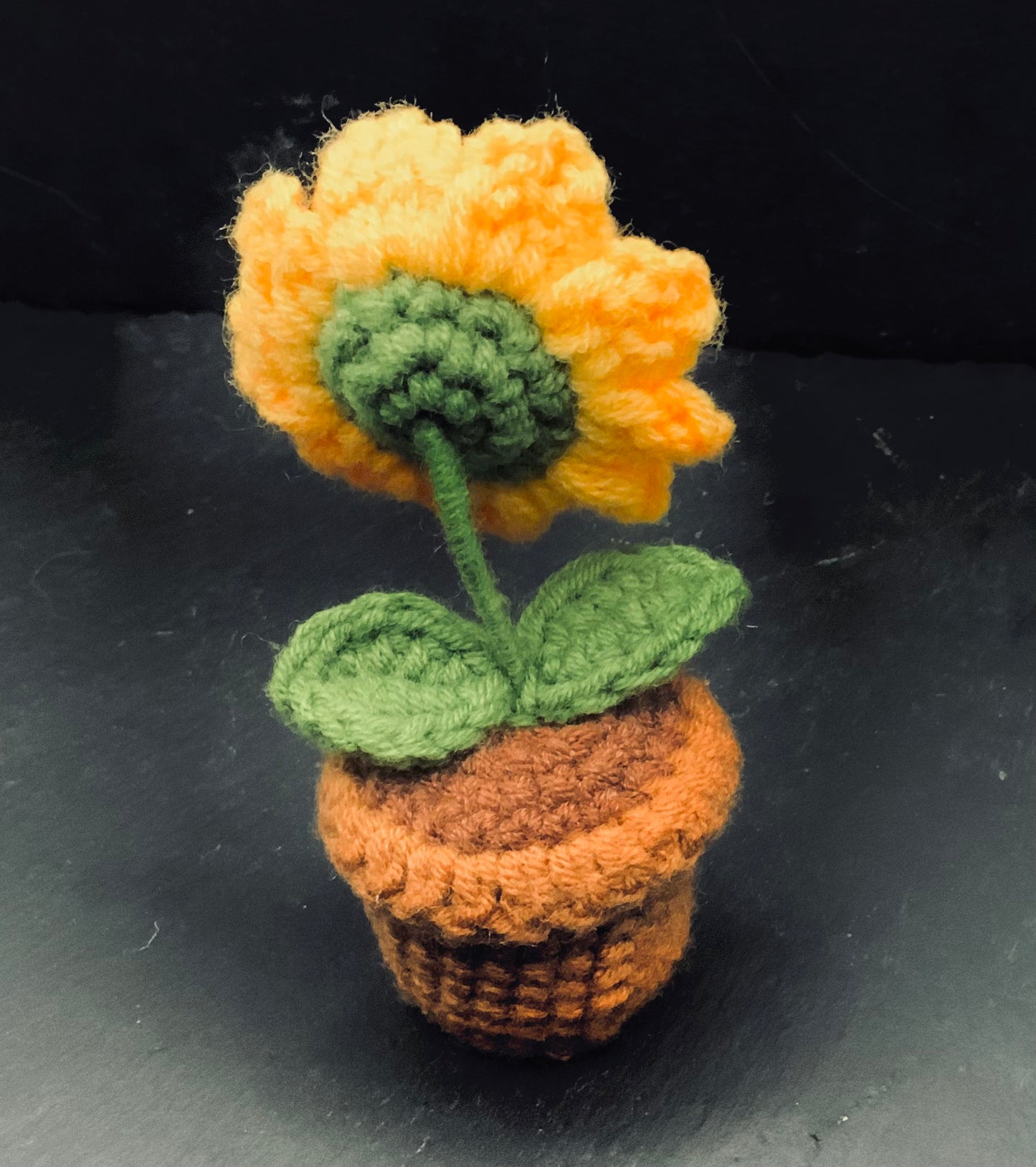 Crochet Potted Sunflower