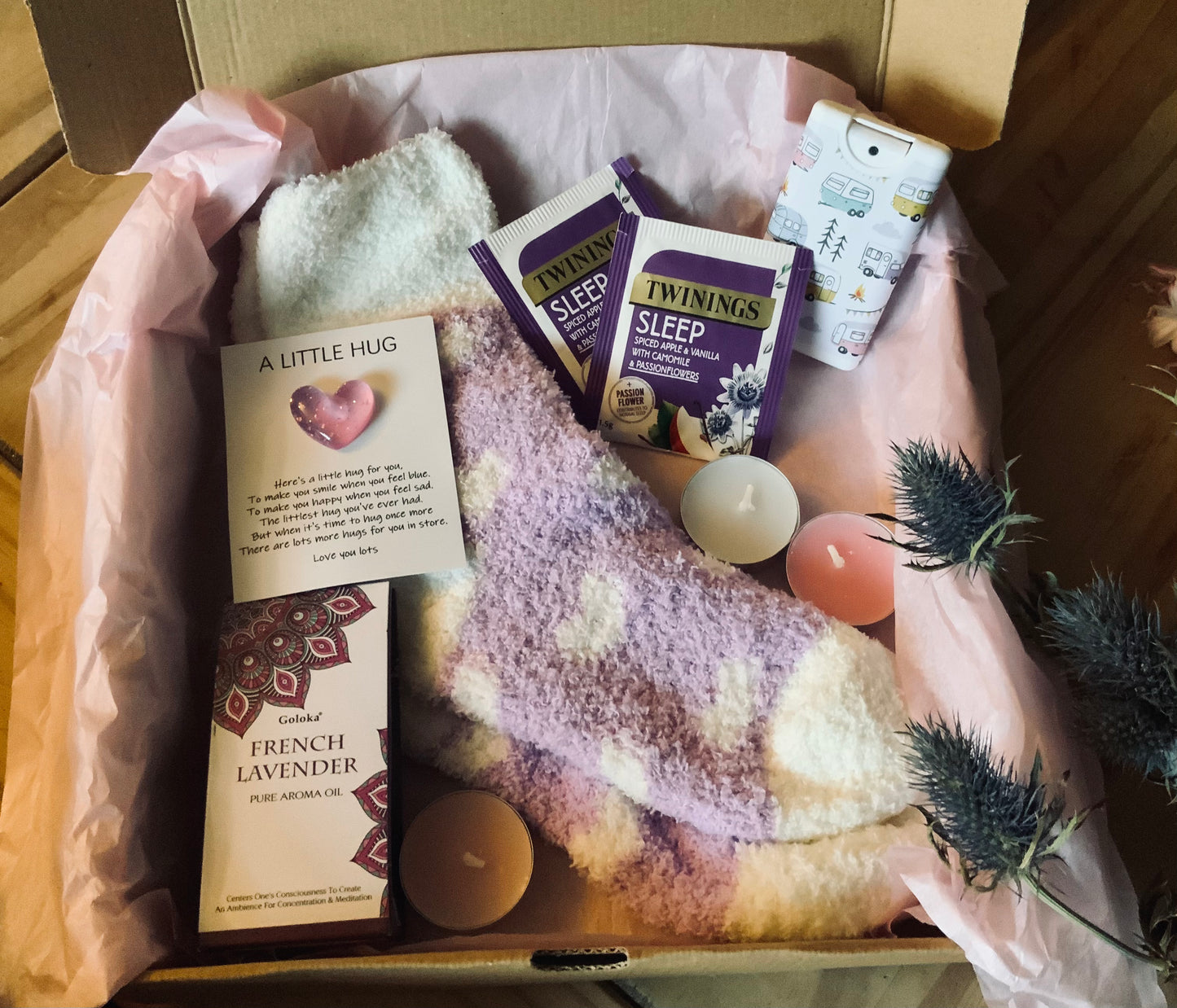 Sending Hugs, Nice Smells & Fluffy Socks Gift Box