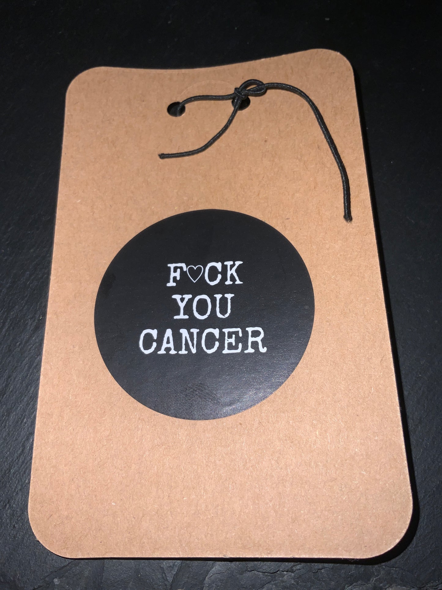 HANDMADE     F🖤CK CANCER      KEYRING